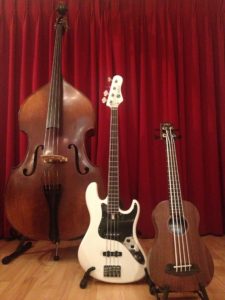 double bass and bass guitars