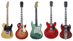 electric guitars