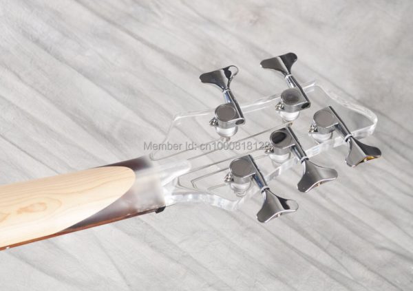 5 string acrylic body rosewood fingerboard bass guitar