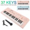 37-key electronic keyboard with microphone