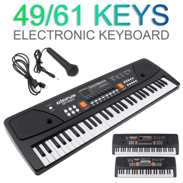 37-49-54-61 key electronic keyboard with microphone