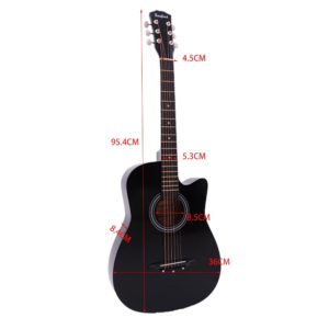 41/38 inch Acoustic Guitar with Capo Picks Bag