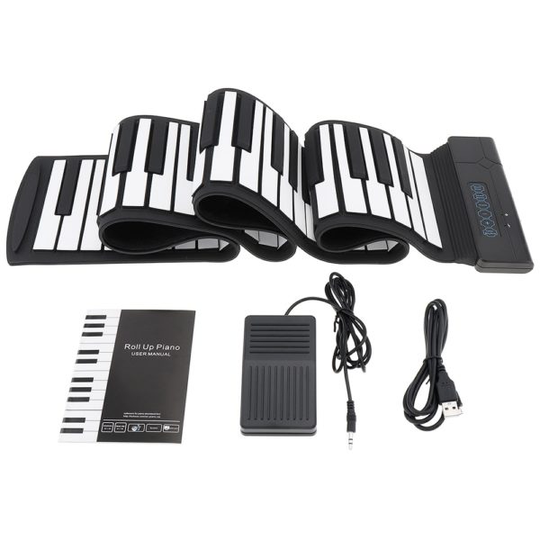 88 keys portable silicone electronic piano keyboard USB and midi port