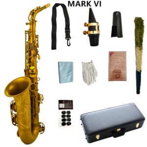alto saxophone and accessories with case