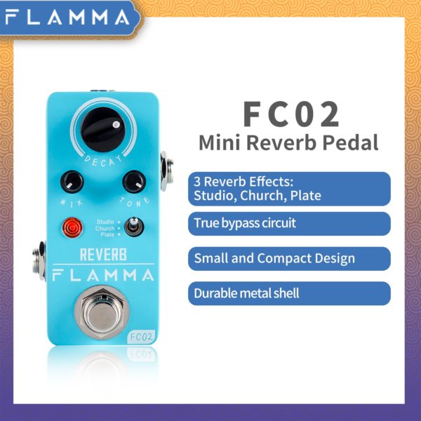 FC02 reverb effect electric guitar pedal