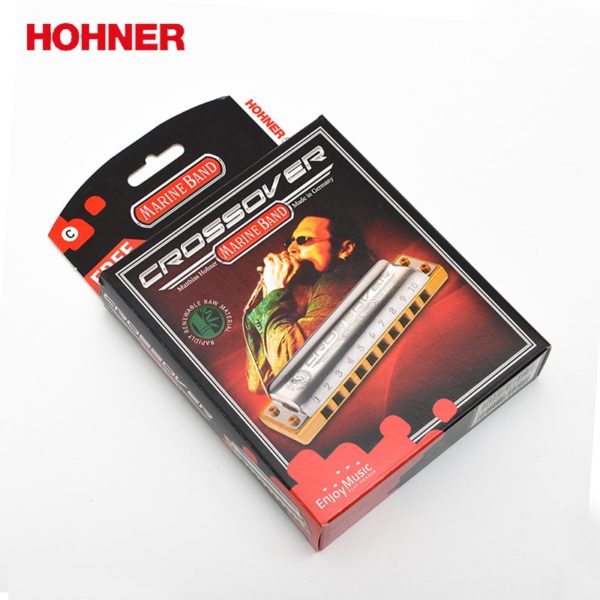 hohner 10 hole diatonic c key harmonic with case
