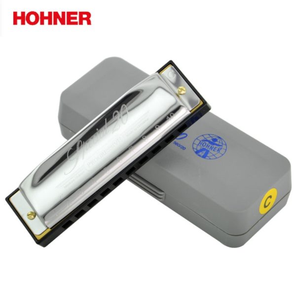 hohner 10 hole diatonic harmonica with case