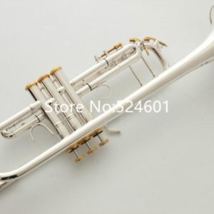 Trumpet B Flat Silver-Plated with Case