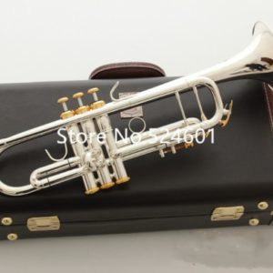 Trumpet B Flat Silver-Plated with Case