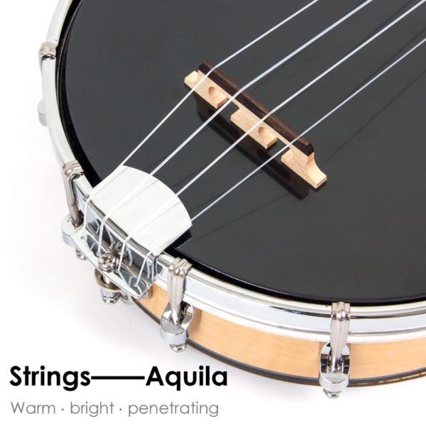 23" 4 string maple wood banjo