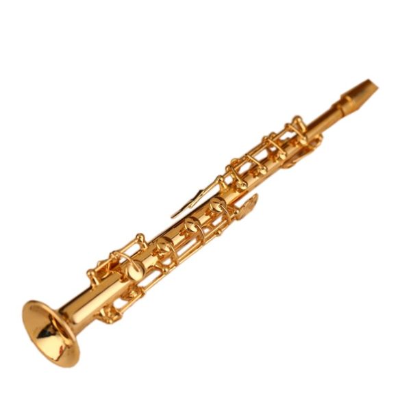 miniature soprano saxophone and case
