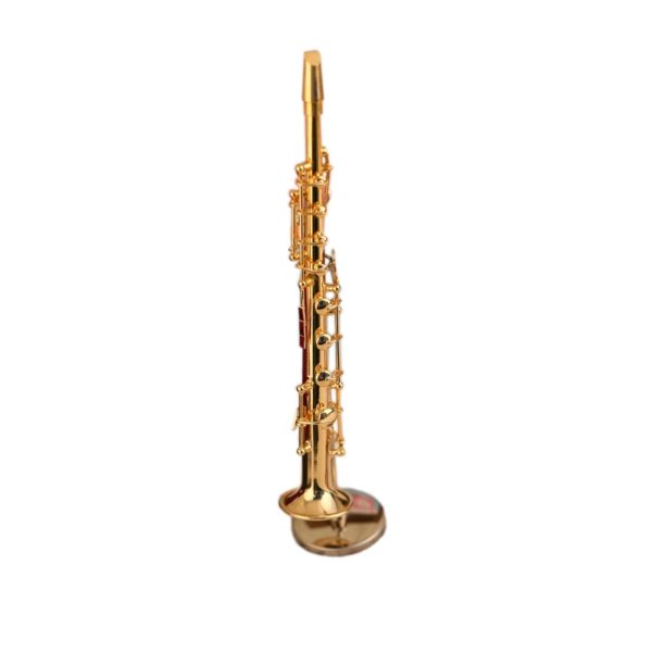 miniature soprano saxophone and case