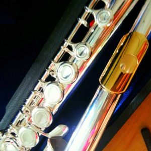 Flute Closed 16 Holes E-Key Silver Plated C Tone