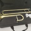 Bb/F trombone with case and gloves