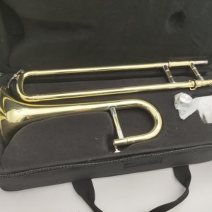 B Flat Trombone with Case and Gloves