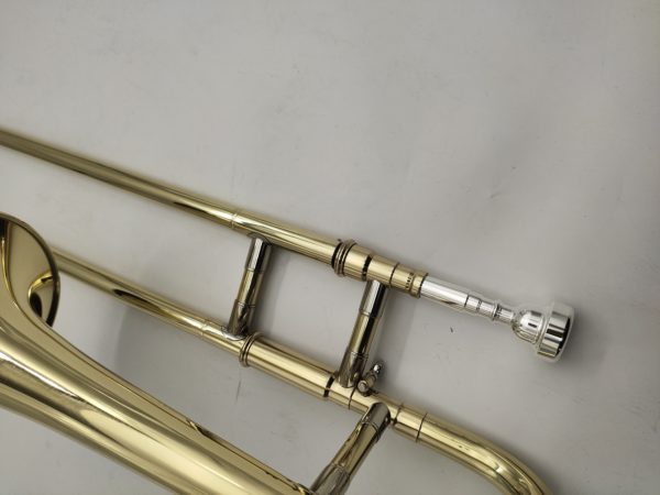 Bb/F trombone with case and gloves