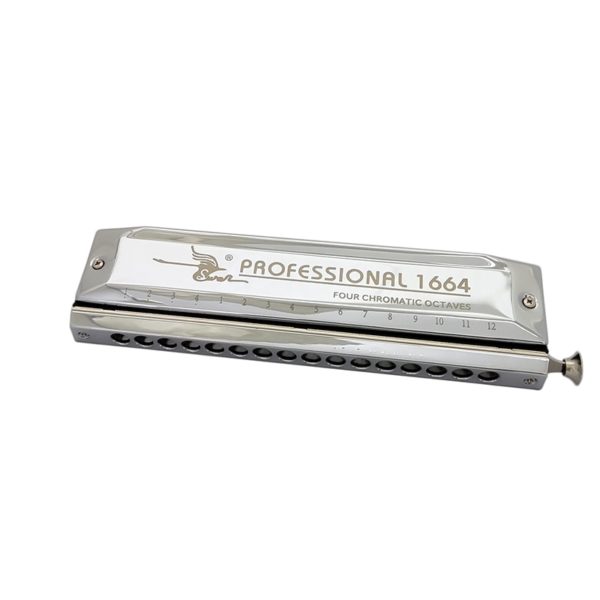 16 hole 64 tones c key chromatic harmonica
