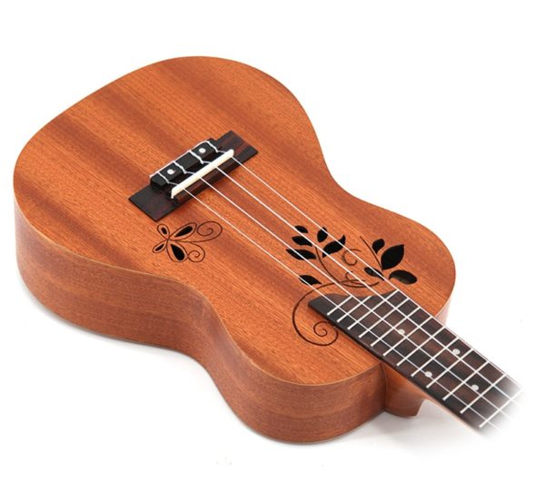 23" 4 string 17 fret electric ukulele with eq pickup