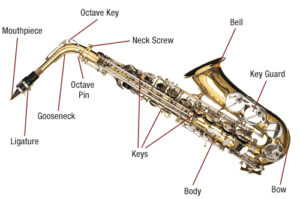 parts of the saxophone