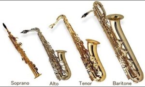 4 main types of saxophones