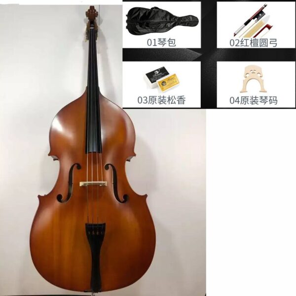 hand-made maple 3/4 double bass for beginners