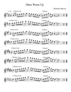 Oboe Scales and Exercises