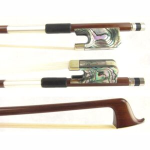 4/4 Cello Bow with Abalone Shell Frog