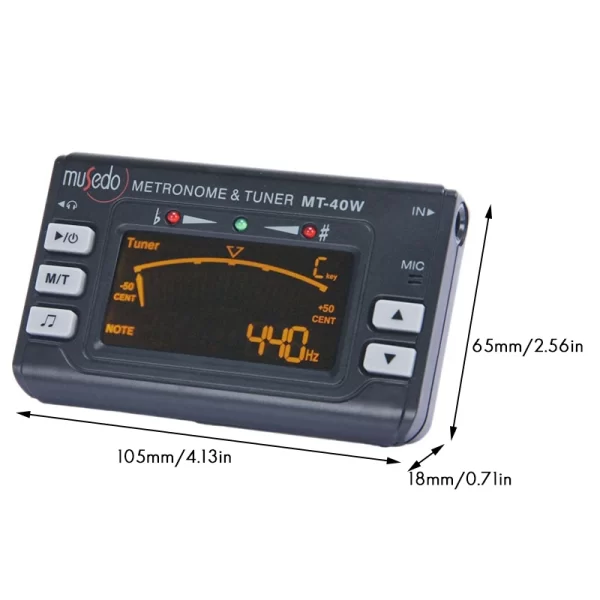 MT-40W electronic digital LCD 3 in 1 tuner/metronome
