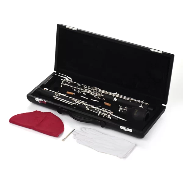 English Horn Alto Oboe F Key with Reed Gloves Cloth and Bag