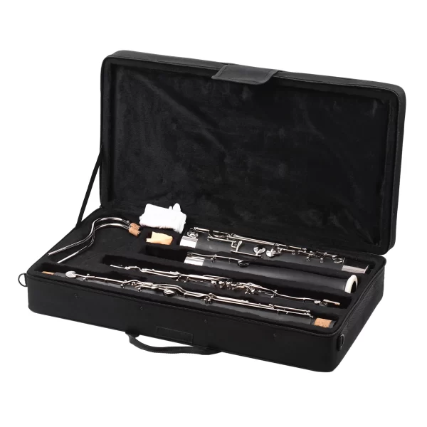 Professional C-Key Nickel-Plated Bassoon with Accessories