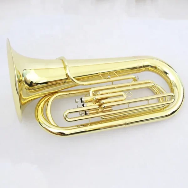 High-Quality Gold Lacquered Bb 3 Valve Tuba