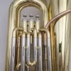 Professional Gold Lacquer Brass Body Bb Tuba