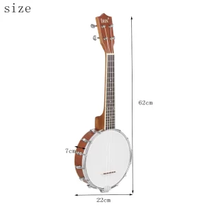 4-String Maple Neck Banjo with Accessories