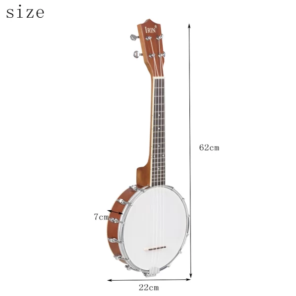 4-String Banjo Maple Neck Banjo with Accessories