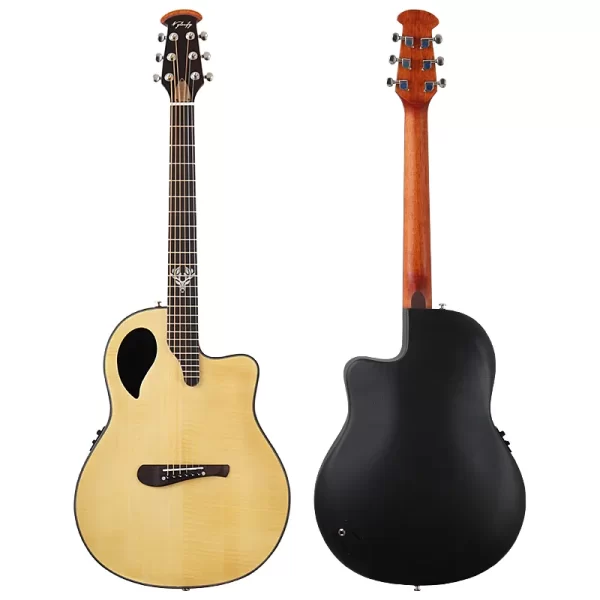 6-String 41-inch Round Back Ovation Electric Acoustic Guitar