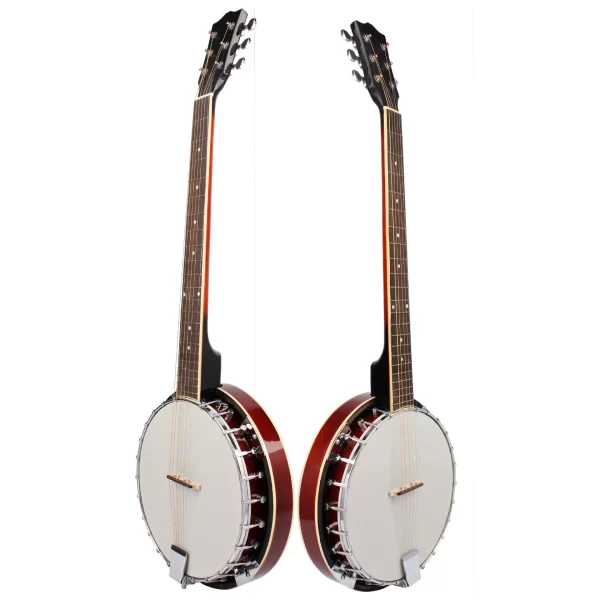 6-String Banjo Rose Fingerboard with Bag Tuner and Strap