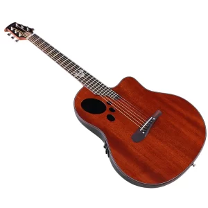 6-String 41-inch Round Back Ovation Electric Acoustic Guitar