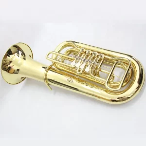 Brass Gold Lacquer Bb 4 Valve Tuba