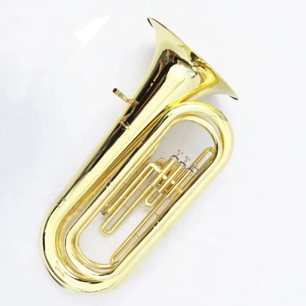 High-Quality Gold Lacquered Bb 3 Valve Tuba