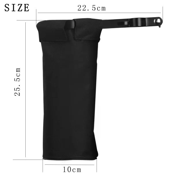 Drumstick Holder Cylindrical Oxford Cloth Bag with Metal Clip