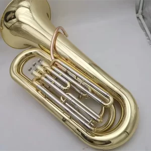 Professional Gold Lacquer Brass Body Bb Tuba