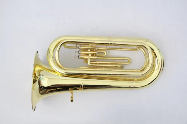 High-Quality Gold Lacquered Bb 3 Valve Tuba