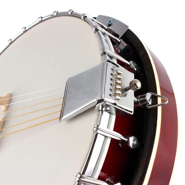 6-String Banjo Rose Fingerboard with Bag Tuner and Strap