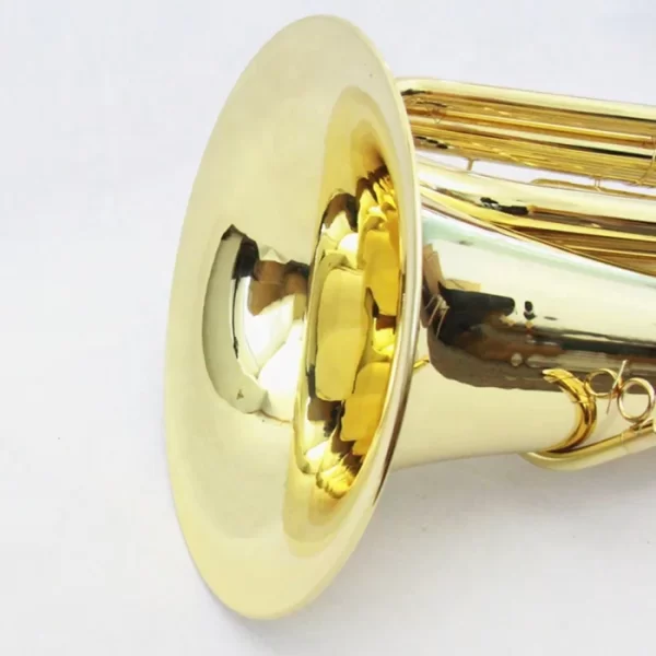 High-Quality Gold Lacquered Bb 3 Valve Tuba