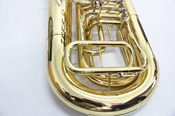 Brass Gold Lacquer Bb 4 Valve Tuba