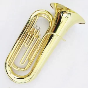 High-Quality Gold Lacquered Bb 3 Valve Tuba