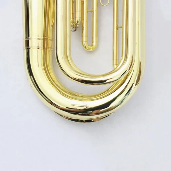 High-Quality Gold Lacquered Bb 3 Valve Tuba