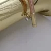 Professional Gold Lacquer Brass Body Bb Tuba