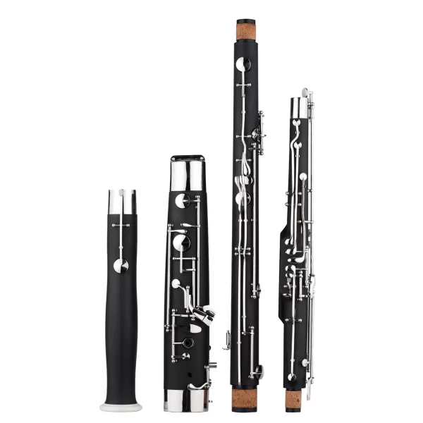 Professional C-Key Synthetic Wood Body Bassoon with Accessories