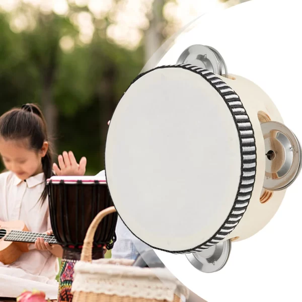 4/6/8/10-Inch Round Drum Percussion Hand Tambourine